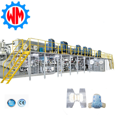 comprare 2025 Nuova linea di produzione di pannolini per adulti a servo completo intelligente con funzionamento automatico CE online manufacture