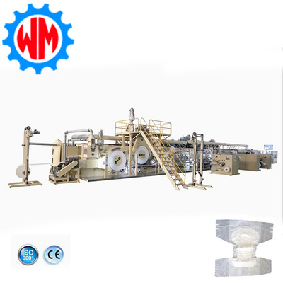 comprare Linea di produzione di pannolini per adulti ad alta velocità a servo completo online manufacture
