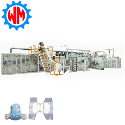 comprare Customizable High Speed 400pcs/min Adult Diaper Making Machine PLC Control with CE fabbricazione online