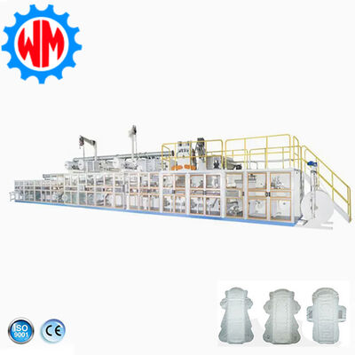 comprare Specificità di cambio rapido Sanitay Pad Making Machine 5 dimensioni personalizzate fabbricazione online