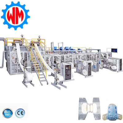 comprare 97% Qualified Rate With 250-450PCS/Min Adult Diaper Making Machine Professional Design fabbricazione online