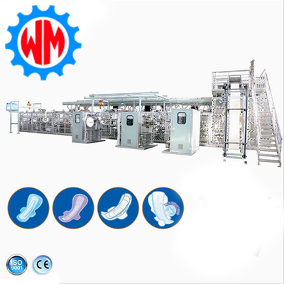 Full Servo Baby Diaper Making Machine Sistema automatico ad alta velocità con buon servizio post-vendita