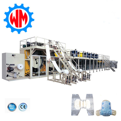 High Speed Full Servo Adult Diaper Making Machine Personalizzazione professionale con CE