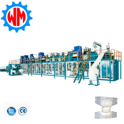 Macchina di produzione di pannolini per adulti a bassa energia con servo completo ad alta efficienza CE