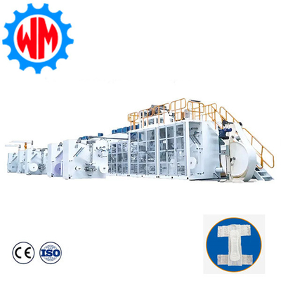 Macchina di produzione di pannolini per adulti a bassa energia con servo completo ad alta efficienza CE