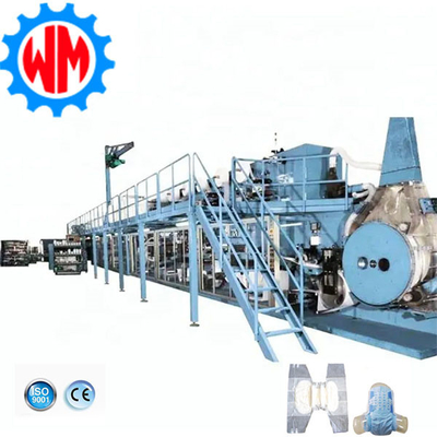 Stabile produzione 400pcs/min Adult Diaper Making Machine 90% efficienza personalizzata