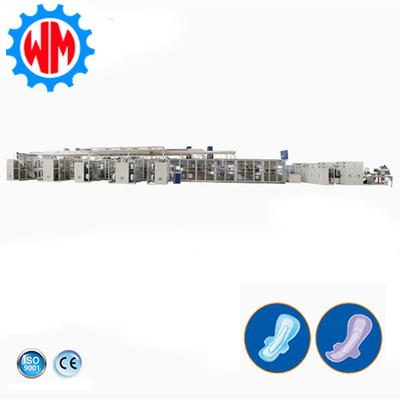 Macchine per la produzione di cuscinetti igienici ad alta velocità a servo completo con personalizzazione professionale 1500pcs/min