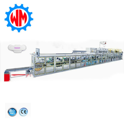 Macchina di fabbricazione di tovaglioli sanitari completamente automatica con sistema di imballaggio