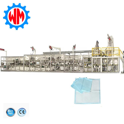 250 metri/min Linea di produzione PLC Controllo sotto pad Machine