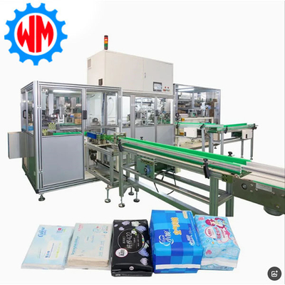 Potente fabbrica di pannolini ad alta velocità / sanitari pad confezionamento macchina esportazione globale
