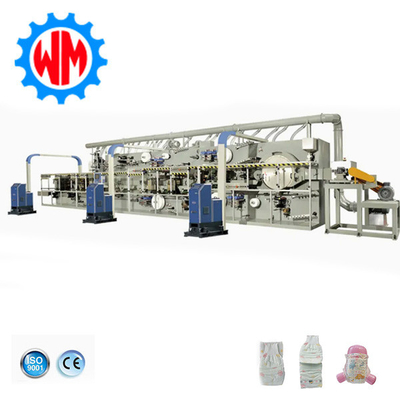 Fabbrica di fornitori Full Servo Big Ring Waist Baby Diaper Making Machinery con CE