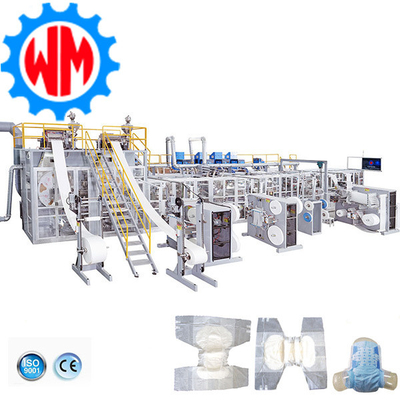 Potente fabbrica full servo 350pcs/minuto per la fabbricazione di pannolini per adulti
