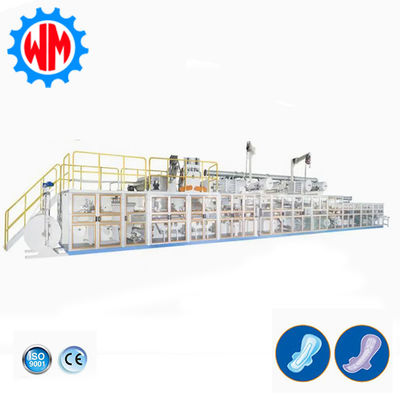 1200pcs/min Full Servo Sanitary Pad Making Machine con materie prime da esportare